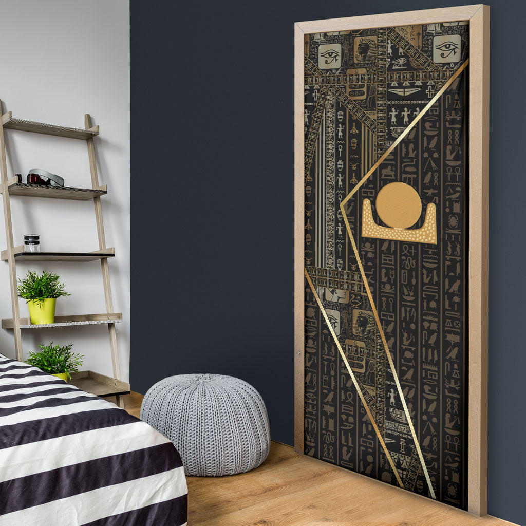 Egypt Akhet Door Cover Ancient Mythology Horizon Sun Disk