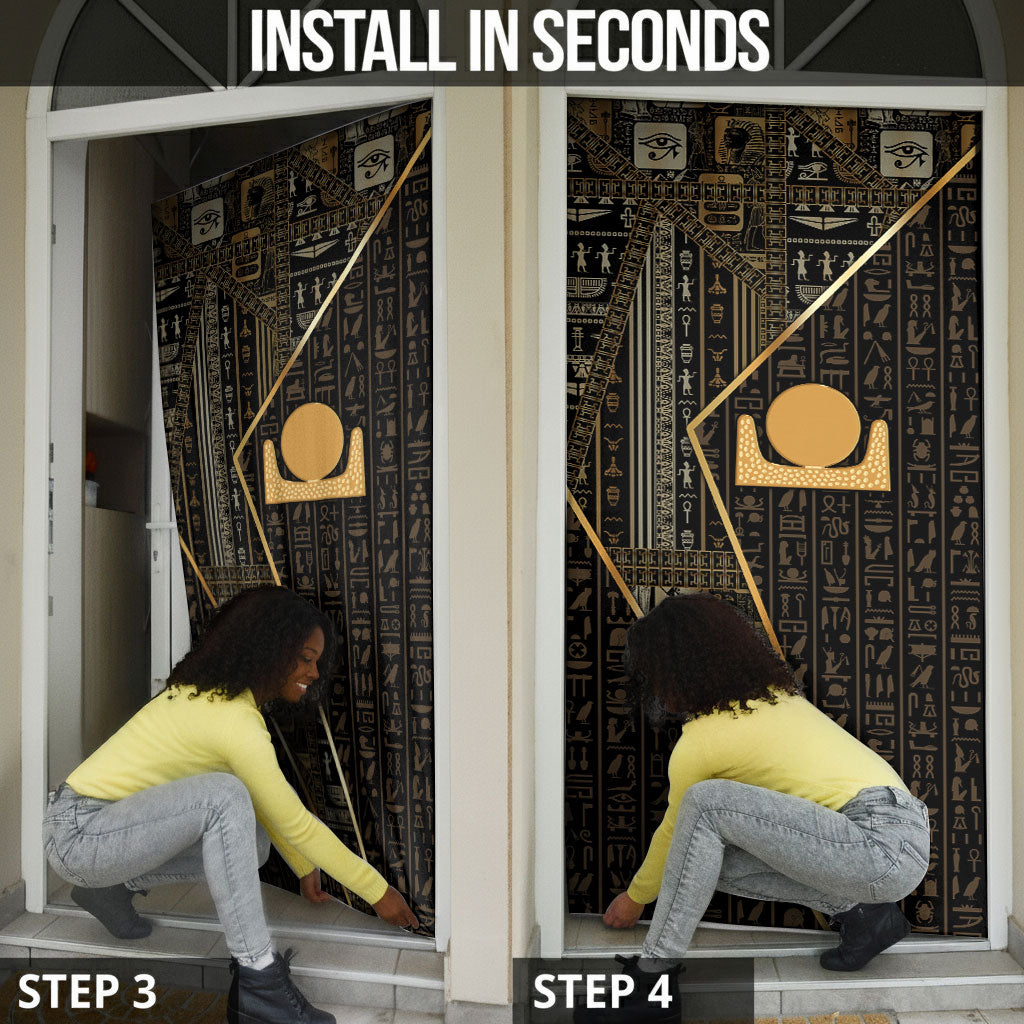Egypt Akhet Door Cover Ancient Mythology Horizon Sun Disk