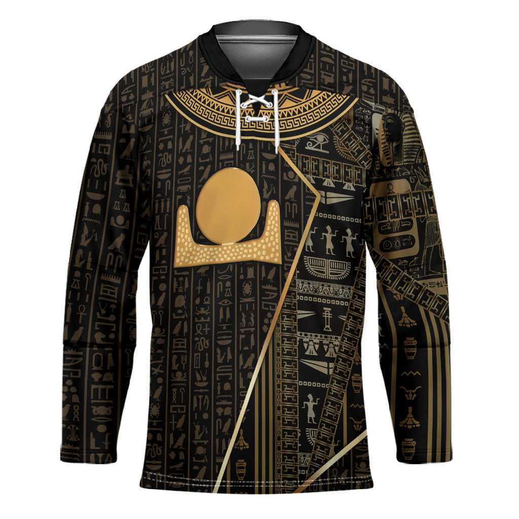 Egypt Akhet Hockey Jersey Ancient Mythology Horizon Sun Disk