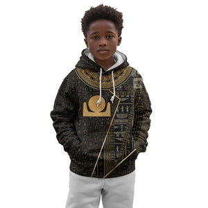 Egypt Akhet Kid Hoodie Ancient Mythology Horizon Sun Disk