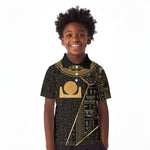 Egypt Akhet Kid Polo Shirt Ancient Mythology Horizon Sun Disk
