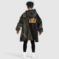 Egypt Akhet Kid Wearable Blanket Hoodie Ancient Mythology Horizon Sun Disk