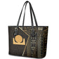 Egypt Akhet Leather Tote Bag Ancient Mythology Horizon Sun Disk