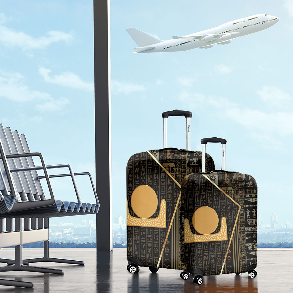 Egypt Akhet Luggage Cover Ancient Mythology Horizon Sun Disk