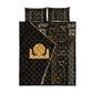 Egypt Akhet Quilt Bed Set Ancient Mythology Horizon Sun Disk