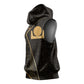 Egypt Akhet Sleeveless Hoodie Ancient Mythology Horizon Sun Disk