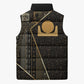 Egypt Akhet Sleeveless Puffer Jacket Ancient Mythology Horizon Sun Disk