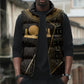 Egypt Akhet Sleeveless Puffer Jacket Ancient Mythology Horizon Sun Disk