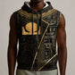 Egypt Akhet Sleeveless Zip Hoodie Ancient Mythology Horizon Sun Disk