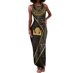 Egypt Akhet Tank Maxi Dress Ancient Mythology Horizon Sun Disk