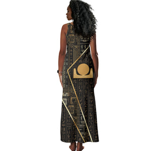 Egypt Akhet Tank Maxi Dress Ancient Mythology Horizon Sun Disk