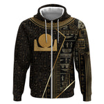 Egypt Akhet Zip Hoodie Ancient Mythology Horizon Sun Disk