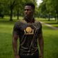 Egypt Akhet Zipper Polo Shirt Ancient Mythology Horizon Sun Disk