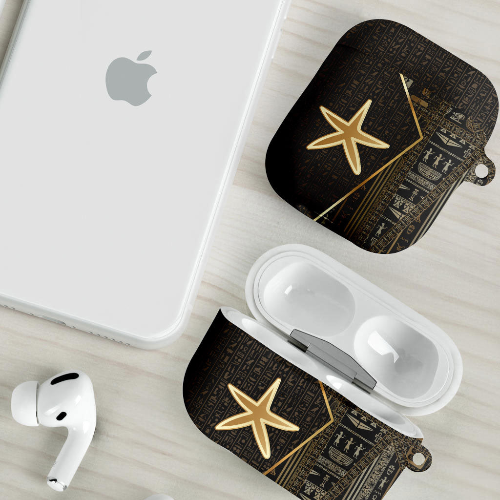 Egypt Seba AirPods Case Ancient Mythology Golden Star Royal