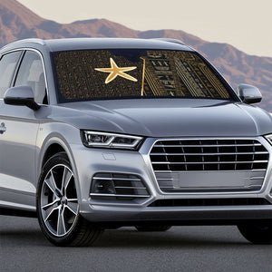 Egypt Seba Auto Sun Shade Ancient Mythology Golden Star Royal