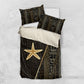 Egypt Seba Bedding Set Ancient Mythology Golden Star Royal