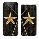 Egypt Seba 4 in 1 Can Cooler Tumbler Ancient Mythology Golden Star Royal