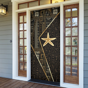 Egypt Seba Door Cover Ancient Mythology Golden Star Royal