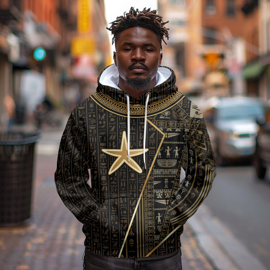 Egypt Seba Hoodie Ancient Mythology Golden Star Royal