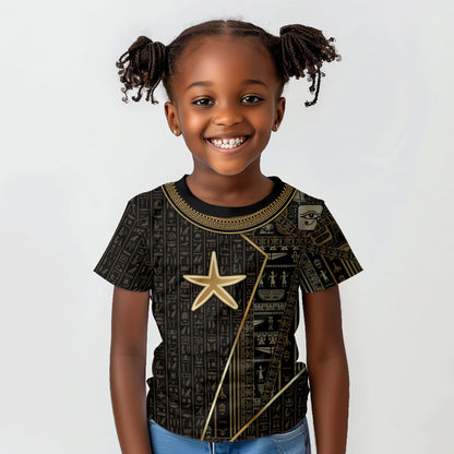 Egypt Seba Kid T shirt Ancient Mythology Golden Star Royal