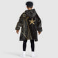 Egypt Seba Kid Wearable Blanket Hoodie Ancient Mythology Golden Star Royal