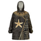 Egypt Seba Kid Wearable Blanket Hoodie Ancient Mythology Golden Star Royal