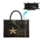 Egypt Seba Leather Bag Ancient Mythology Golden Star Royal