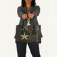 Egypt Seba Leather Bag Ancient Mythology Golden Star Royal