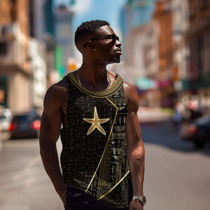 Egypt Seba Men Tank Top Ancient Mythology Golden Star Royal