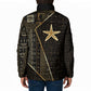 Egypt Seba Padded Jacket Ancient Mythology Golden Star Royal