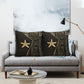 Egypt Seba Pillow Cover Ancient Mythology Golden Star Royal