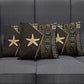Egypt Seba Pillow Cover Ancient Mythology Golden Star Royal