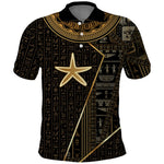 Egypt Seba Polo Shirt Ancient Mythology Golden Star Royal