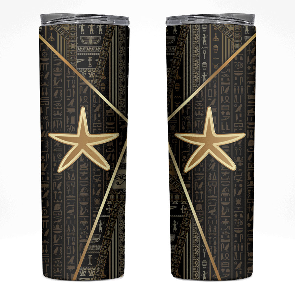 Egypt Seba Skinny Tumbler Ancient Mythology Golden Star Royal