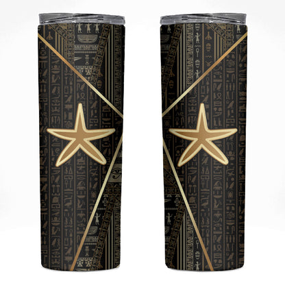 Egypt Seba Skinny Tumbler Ancient Mythology Golden Star Royal