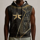 Egypt Seba Sleeveless Hoodie Ancient Mythology Golden Star Royal