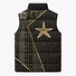 Egypt Seba Sleeveless Puffer Jacket Ancient Mythology Golden Star Royal