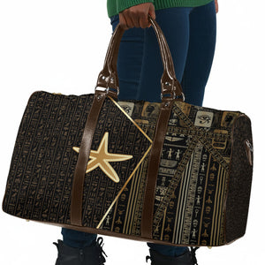 Egypt Seba Travel Bag Ancient Mythology Golden Star Royal