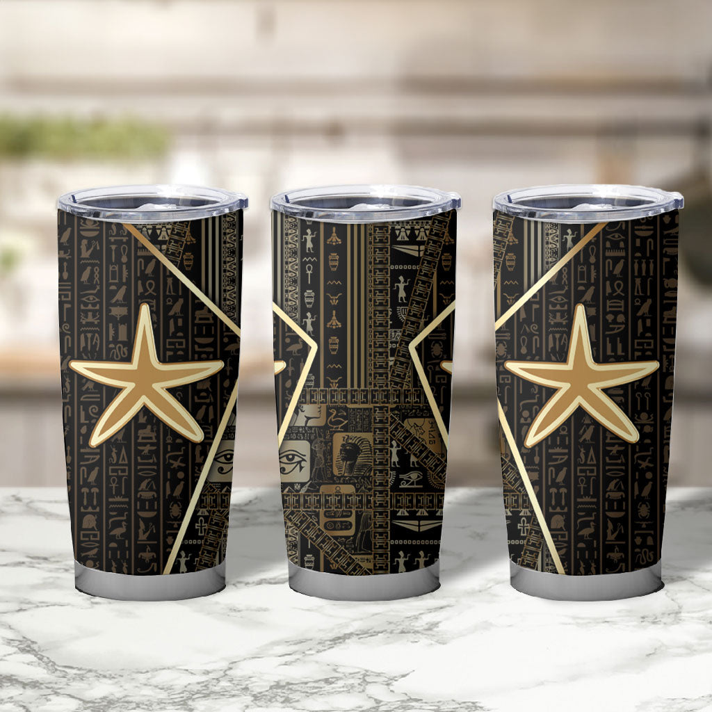 Egypt Seba Tumbler Cup Ancient Mythology Golden Star Royal