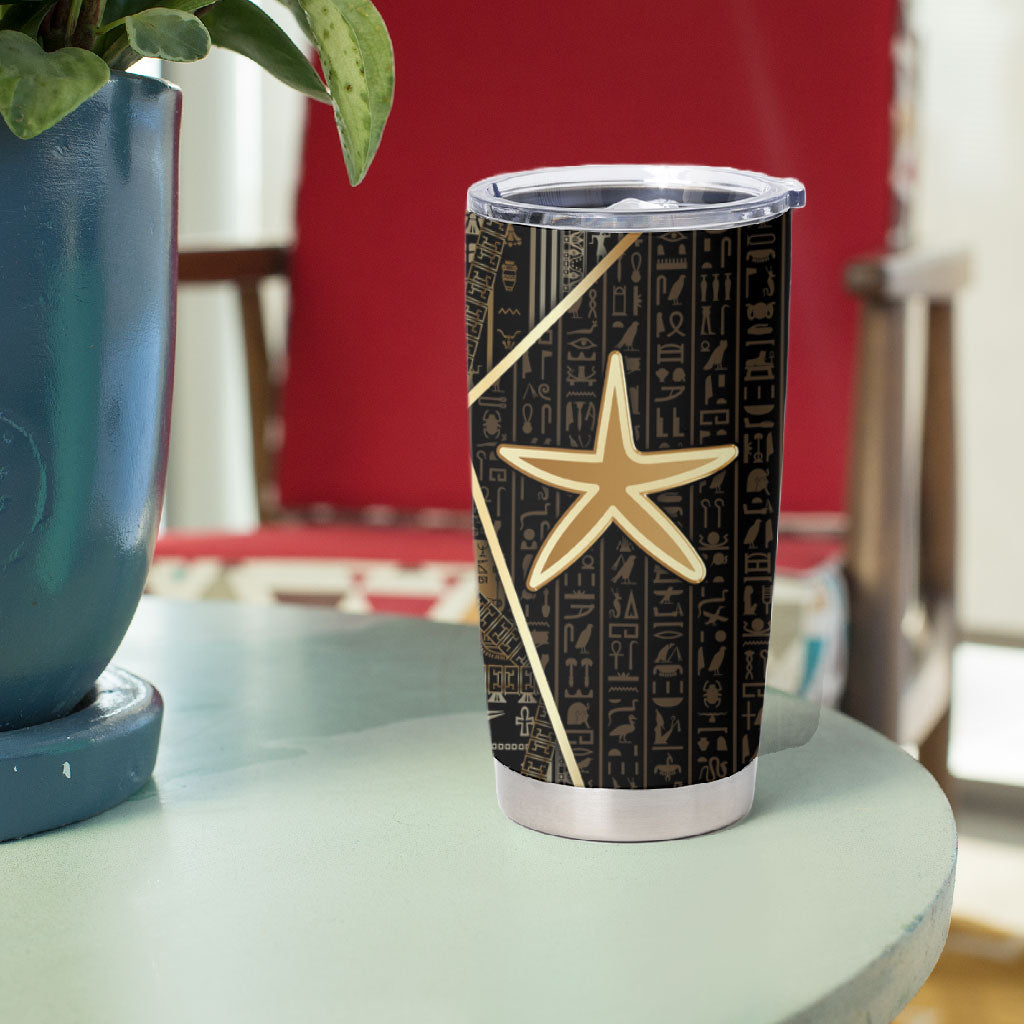 Egypt Seba Tumbler Cup Ancient Mythology Golden Star Royal