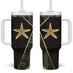 Egypt Seba Tumbler With Handle Ancient Mythology Golden Star Royal