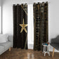 Egypt Seba Window Curtain Ancient Mythology Golden Star Royal