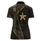 Egypt Seba Women Polo Shirt Ancient Mythology Golden Star Royal