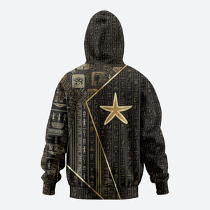 Egypt Seba Zip Hoodie Ancient Mythology Golden Star Royal