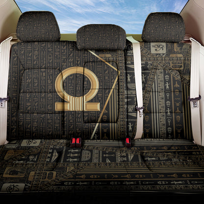Egypt Shen Ring Back Car Seat Cover Ancient Mythology Eternally Protecting