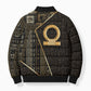 Egypt Shen Ring Bomber Puffer Jacket Ancient Mythology Eternally Protecting