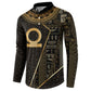 Egypt Shen Ring Button Sweatshirt Ancient Mythology Eternally Protecting