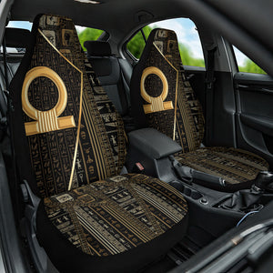 Egypt Shen Ring Car Seat Cover Ancient Mythology Eternally Protecting