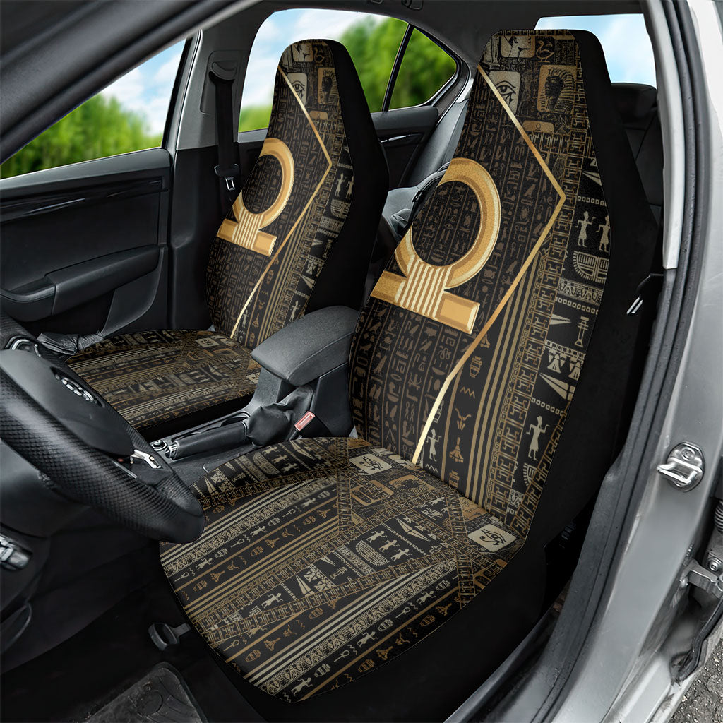 Egypt Shen Ring Car Seat Cover Ancient Mythology Eternally Protecting