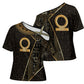 Egypt Shen Ring Cross Shoulder Shirt Ancient Mythology Eternally Protecting